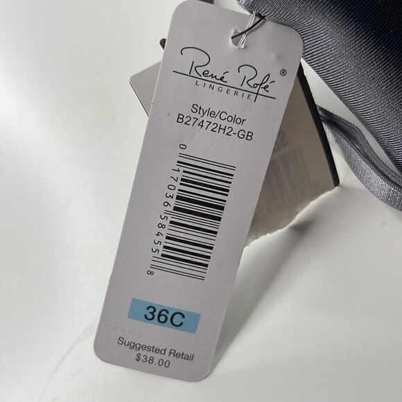 NWT Rene Rofe push up adjustable strap bra. Invisible edges. Size 36C - Picture 7 of 9
